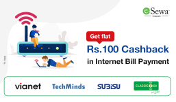 Esewa promo code for internet with  rs 100 Cashback for free